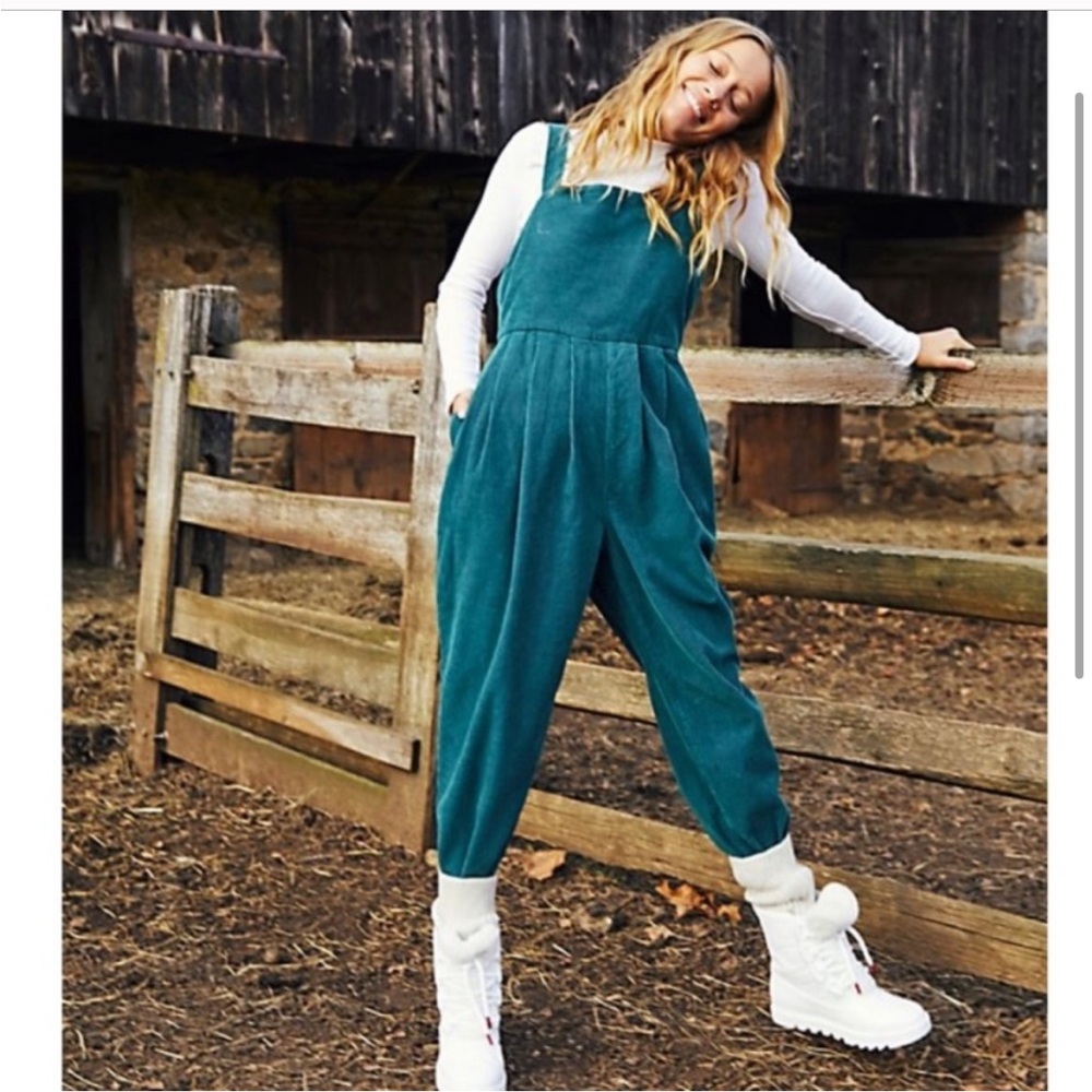 New Free People Josephine Cord Jumpsuit